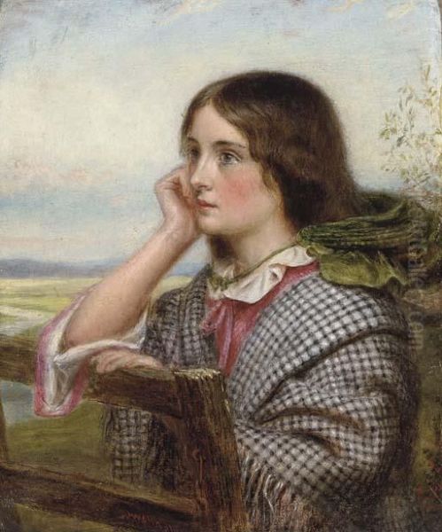 The Country Lass Oil Painting by John Watkins Chapman