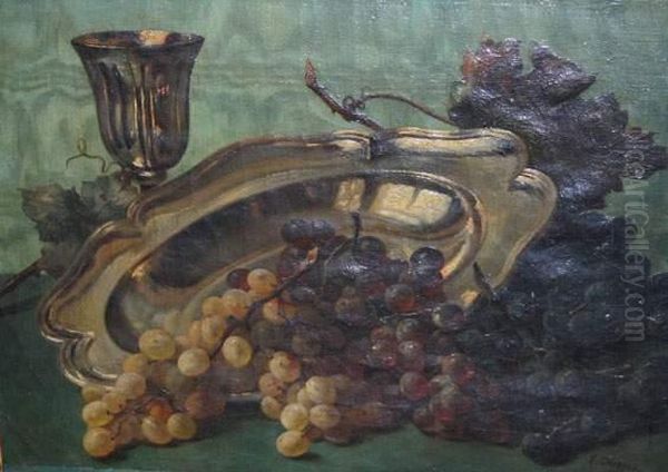 Nature Morte Aux Raisins. Oil Painting by Edward Chappel