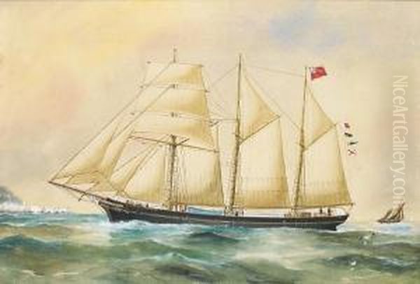 Traveller Of Fowey Oil Painting by Reuben Chappell Of Poole