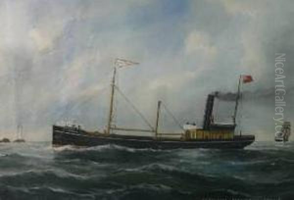 Fairweather Oil Painting by Reuben Chappell Of Poole