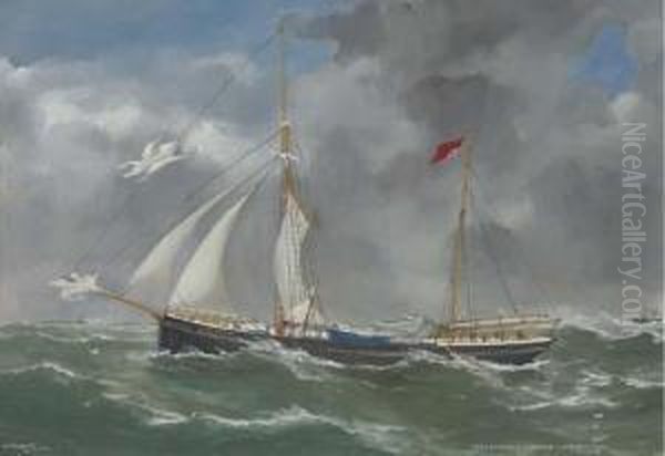 The Lord Hamilton In Fair And Fowl Weather Oil Painting by Reuben Chappell Of Poole