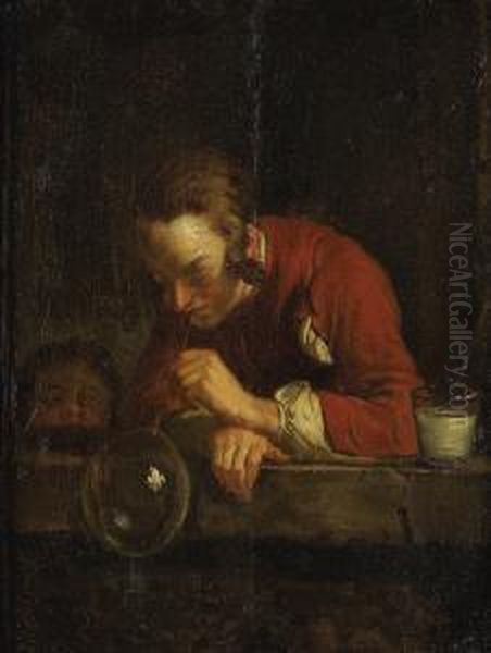 The Soap Bubble Oil Painting by Jean-Baptiste-Simeon Chardin