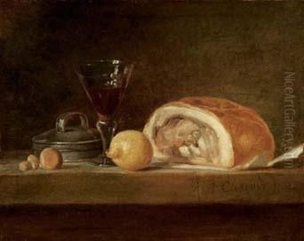 Natura Morta Con Pasticcio E Limone Oil Painting by Jean-Baptiste-Simeon Chardin