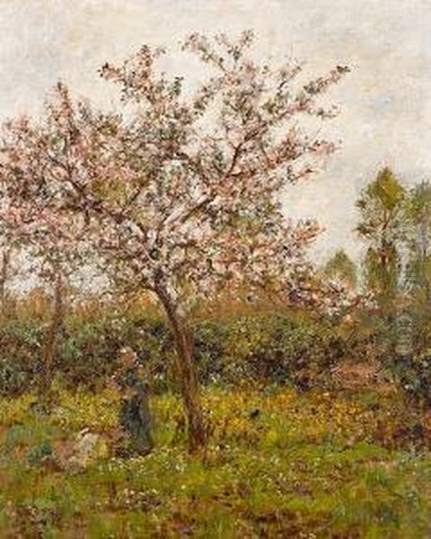 In The Orchard Oil Painting by James Charles