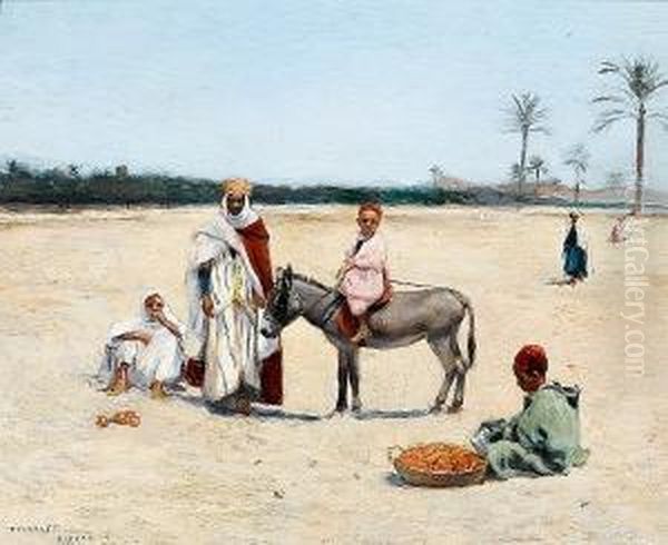 The Little Salesman Of Biskra Oil Painting by Frantz Charlet