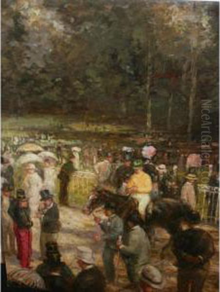 At The Races Oil Painting by Frantz Charlet