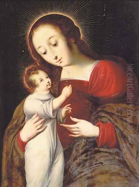 The Virgin and Child Oil Painting by Ambrosius Benson