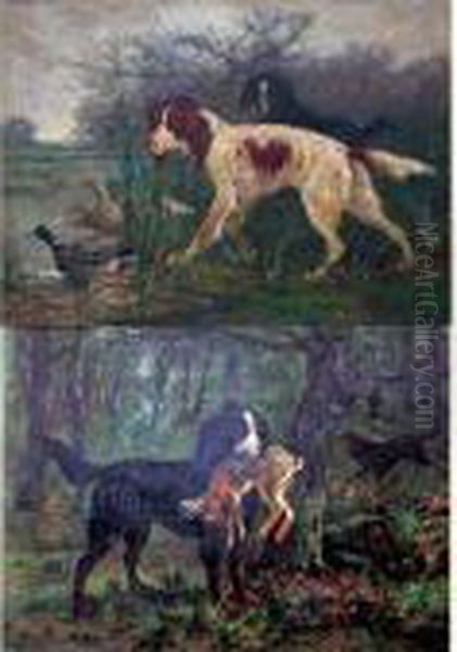  Scenes De Chasse  Oil Painting by Albert Charpin