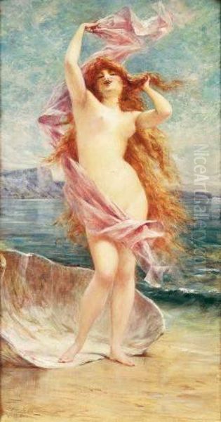 La Naissance De Venus. 1898 Oil Painting by Theobald Chartran