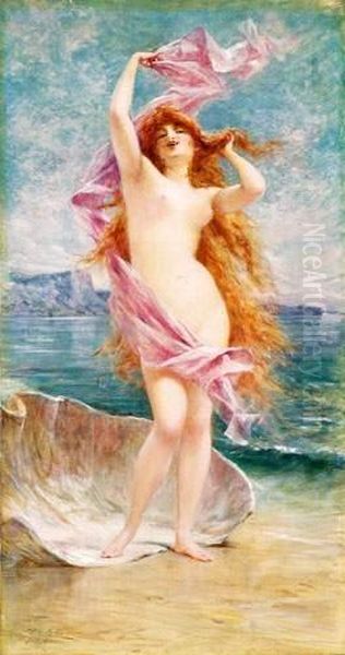 La Naissance De Venus Oil Painting by Theobald Chartran