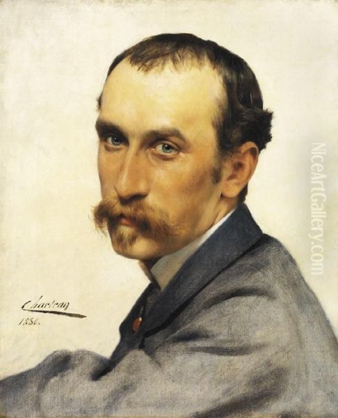 Portrait D'homme Oil Painting by Theobald Chartran