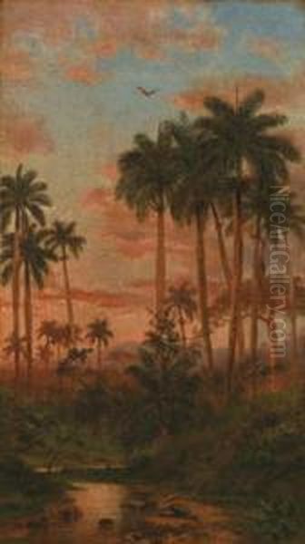 Tramonto Ai Tropici Oil Painting by Esteban, Philippe Chartrand