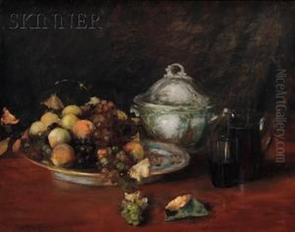 Still Life: Fruit Oil Painting by William Merritt Chase