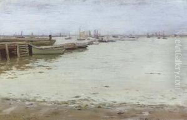 Gowanus Bay Oil Painting by William Merritt Chase