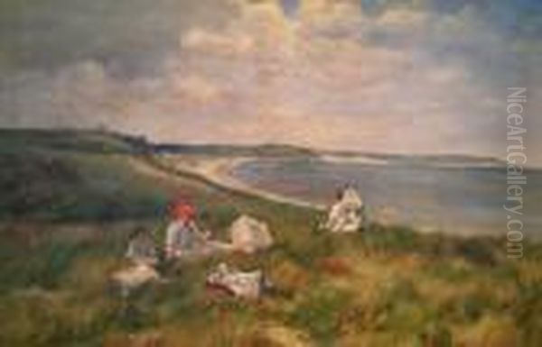 Idle Hours Oil Painting by William Merritt Chase