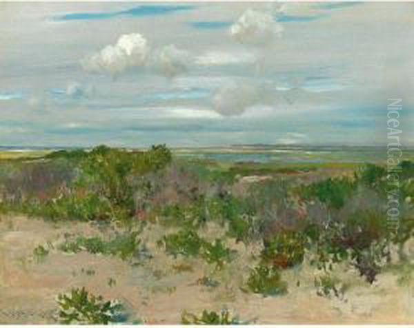 Shinnecock Landscape Oil Painting by William Merritt Chase