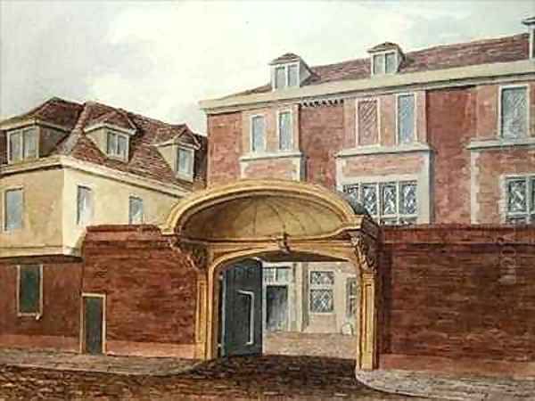 Entrance to Old Winchester House Oil Painting by William Brown