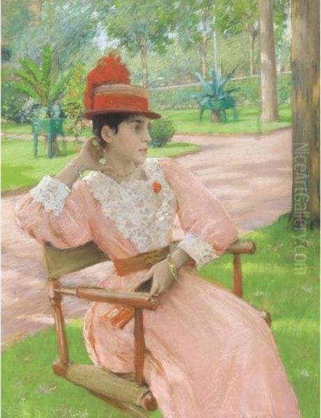 Afternoon In The Park Oil Painting by William Merritt Chase