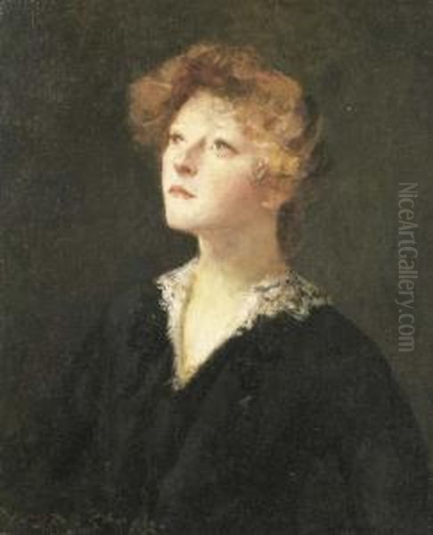 Portrait Of Hope Oil Painting by William Merritt Chase