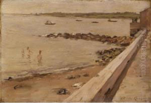 The Bathers Oil Painting by William Merritt Chase