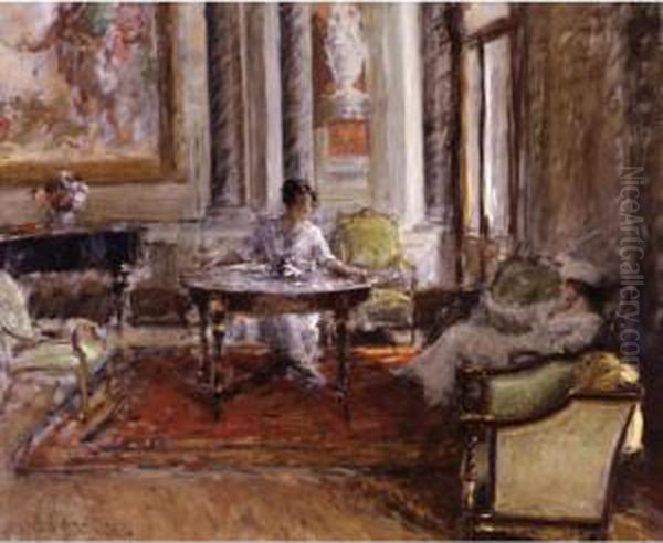 Friendly Advice Oil Painting by William Merritt Chase