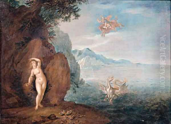 Perseus and Andromeda Oil Painting by Pieter Van Bredael