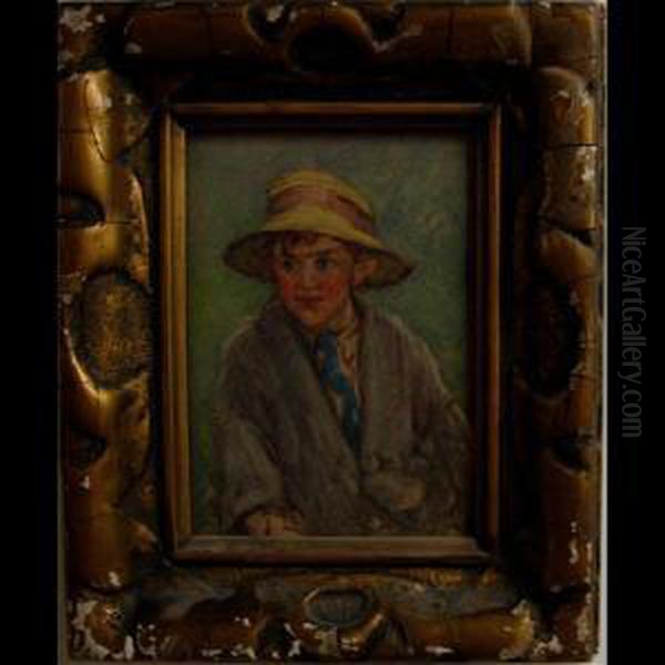 Young Boy Oil Painting by Georges Chavignaud