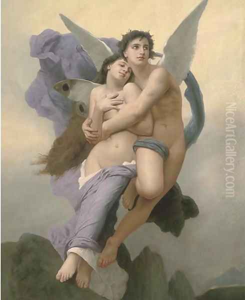 The abduction of Psyche Oil Painting by William-Adolphe Bouguereau