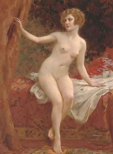 A beauty in the boudoir Oil Painting by Abel Dominique Boye