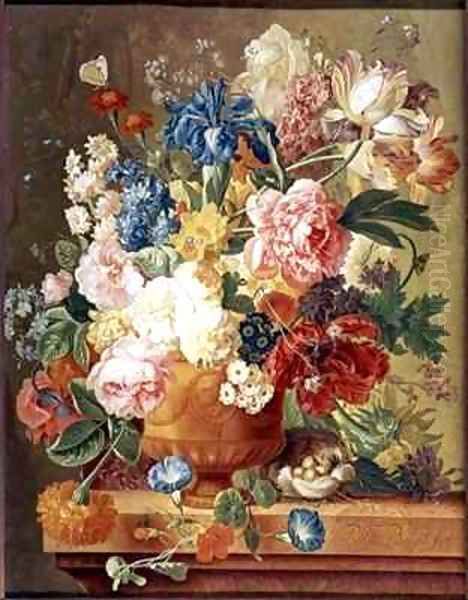 Flowers in a Vase Oil Painting by Paul-Theodor Van Brussel