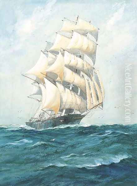 Cutty Sark, British clipper Oil Painting by William Minshall Birchall