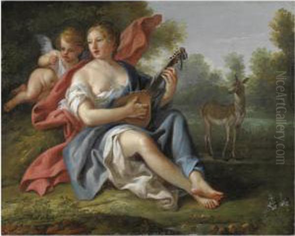 Allegoria Della Musica Oil Painting by Bartolomeo Giuseppe Chiari