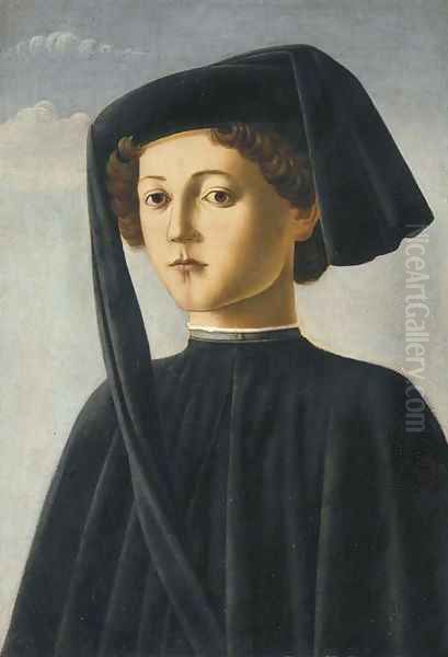 Portrait of a young gentleman Oil Painting by Francesco Botticini