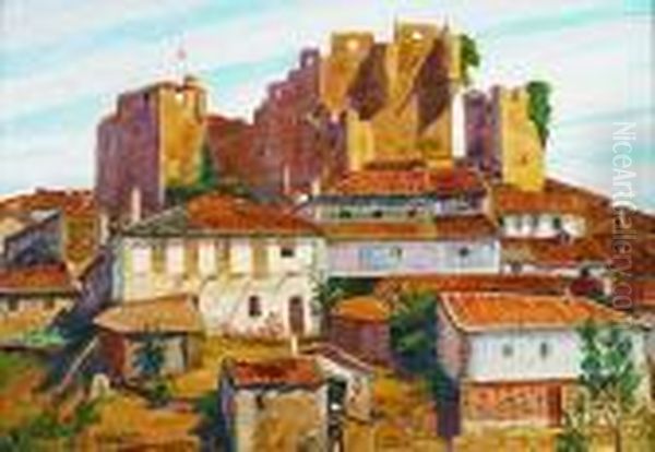 Castillo Oil Painting by Eduardo Chicharro Y Aguera