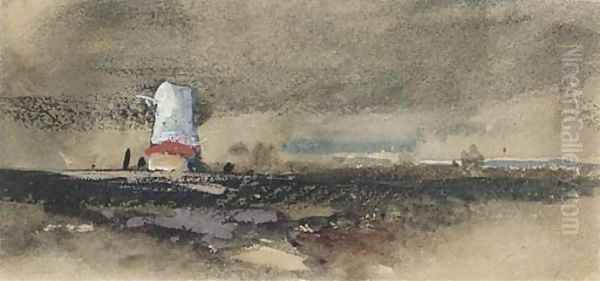 An approaching squall Oil Painting by Thomas Shotter Boys