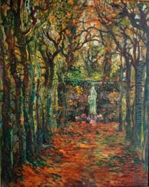 L'allee De La Vierge Oil Painting by Eugene Chigot