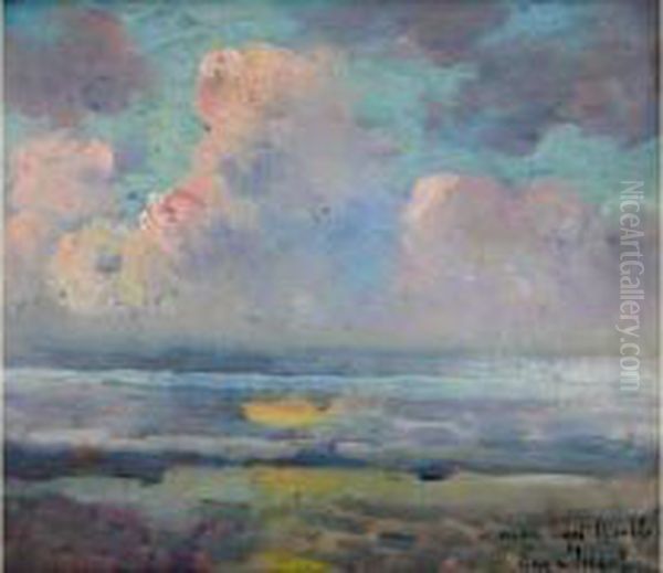  Etude De Ciel  Oil Painting by Eugene Chigot