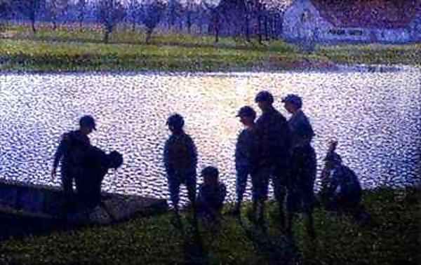 The Schoolboys Oil Painting by Evariste-Gustave Buck