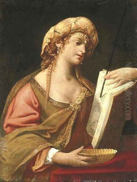 The Cumaean Sibyl Oil Painting by Gian Antonio Burrini