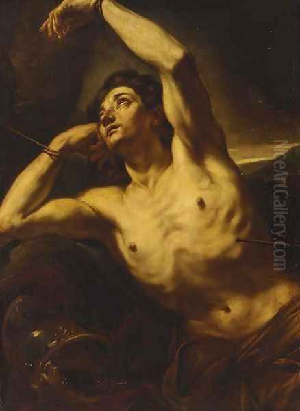 Saint Sebastian Oil Painting by Giovanni Battista Beinaschi