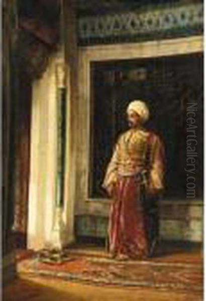 The Turkish Guard Oil Painting by Stanislaus von Chlebowski