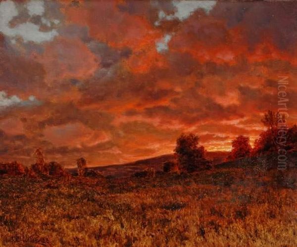 Paysage Au Crepuscule Oil Painting by Ivan Fedorovich Choultse