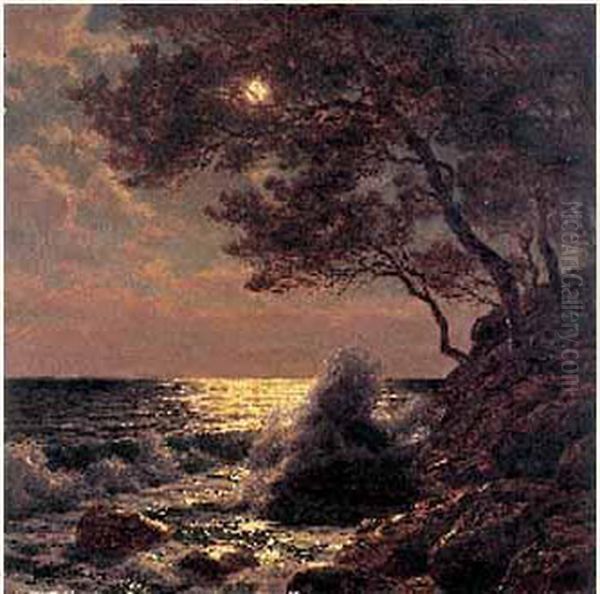 Clair De Lune Oil Painting by Ivan Fedorovich Choultse