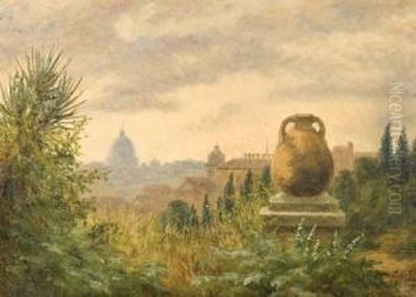 A View Of Rome Oil Painting by Anthonie, Anthonore Christensen