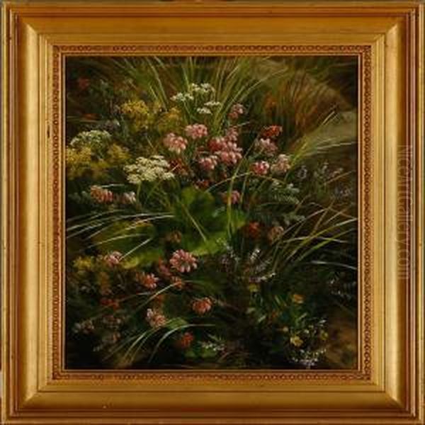 A Forest Floor Oil Painting by Anthonie, Anthonore Christensen