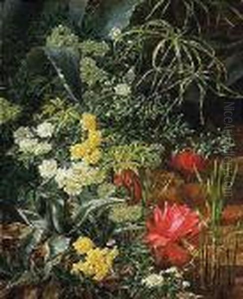 Flowers Oil Painting by Anthonie, Anthonore Christensen