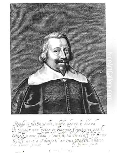 Portrait of John Pym (c.1584-1643) Oil Painting by Edward Bower