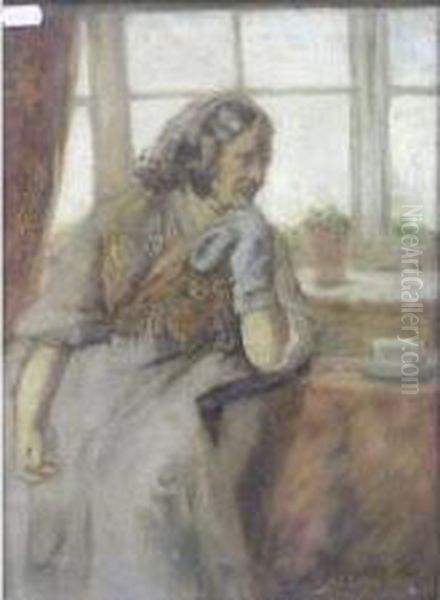 The Miner's Wife Oil Painting by James Elder Christie