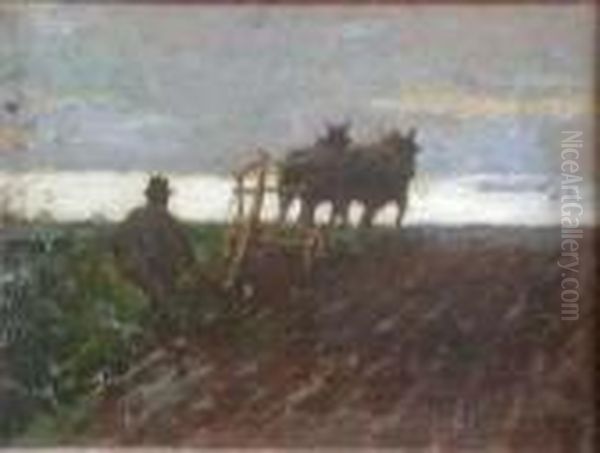 The Lonely Furrow Oil Painting by James Elder Christie