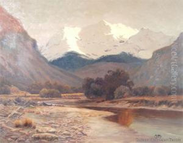 The Valley Of The Dart Oil Painting by Ernest William Christmas